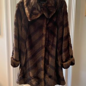 Faux Fur Swing Coat